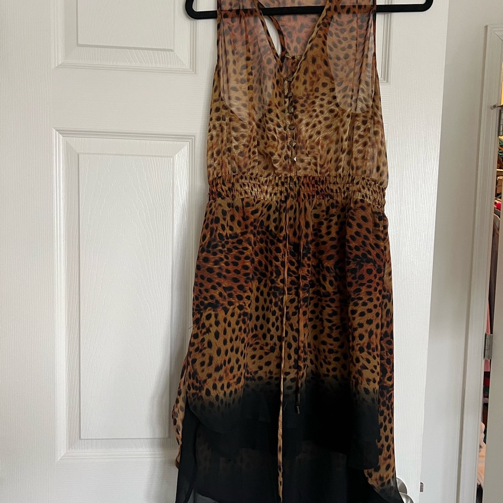 Potter's Pot Animal Print V-Neck Dress